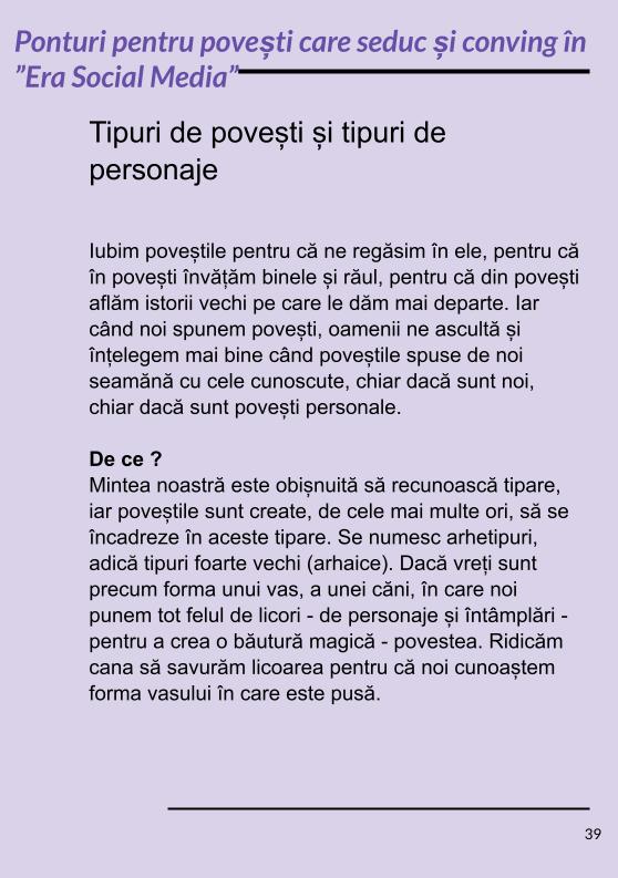Storytelling & Branding. Ponturi pentru povești care seduc și conving în ”Era Social Media” - imagine 5