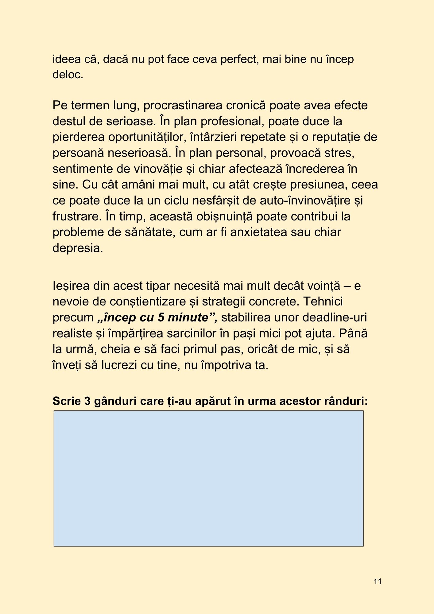 Spune stop procrastinare și trăiește-ți viața! - imagine 11